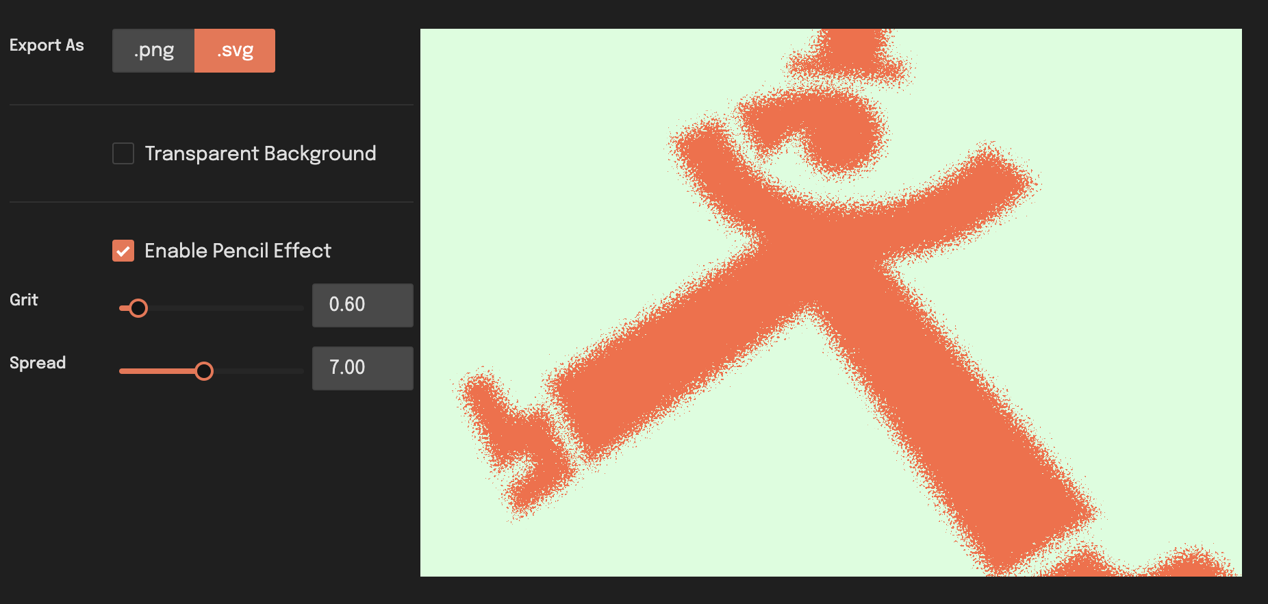 SVG Pencil Effect in action